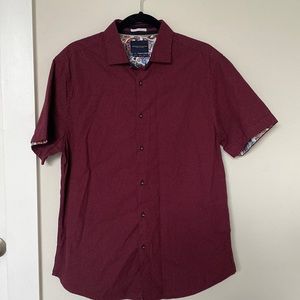 Denim & Flower Button Down Shirt